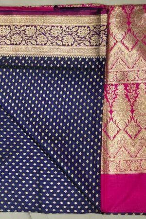 Banarasi Saree pink and purple