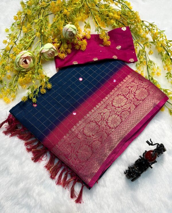 Dola silk saree - Image 3