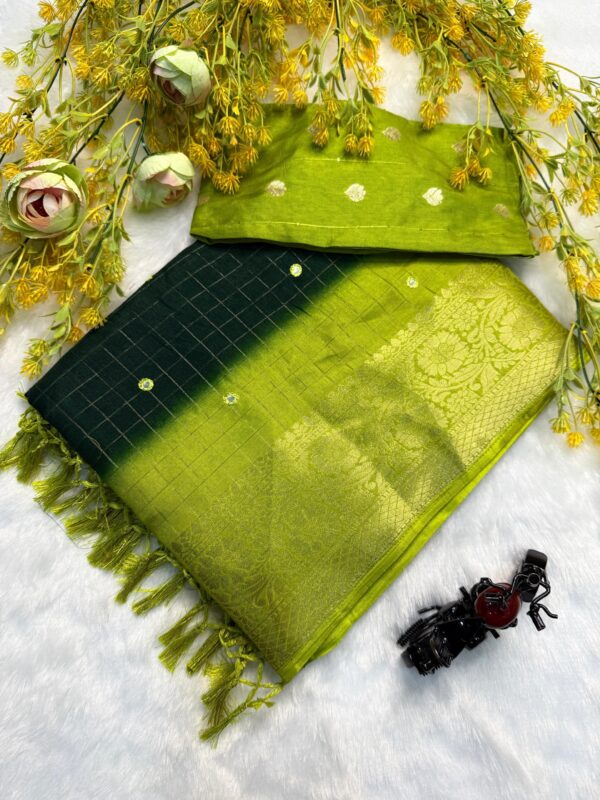 Dola silk saree - Image 6